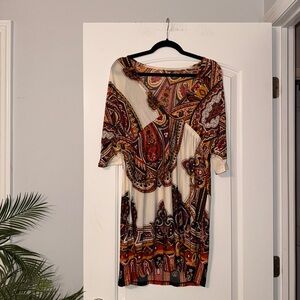 Paisley Print Dress